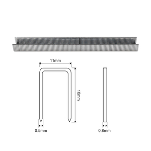 <span class=keywords><strong>Agrafes</strong></span> de qualité supérieure série 1010J 20GA, <span class=keywords><strong>agrafes</strong></span> industrielles plaquées zinc, <span class=keywords><strong>agrafes</strong></span> en fer à tête plate à tige lisse de 11 mm - Product Image 3