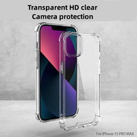 Étui mobile pour iPhones 15 Pro Max Étuis mobiles anti-chocs pour iPhone 13 12 11 XS Anti-jaunissement