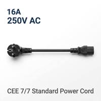 Ensemble de câblage robuste avec interface CEE 7/7, 16A 250V, avec câble en caoutchouc haute flexibilité et extrémités étamées pour outils de construction OEM
