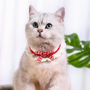 Collar <span class=keywords><strong>de</strong></span> perro y gato encantador tejido a mano, Collar <span class=keywords><strong>de</strong></span> lazo <span class=keywords><strong>de</strong></span> hada para mascotas, bufanda <span class=keywords><strong>de</strong></span> gato bonita, accesorios <span class=keywords><strong>de</strong></span> adorno para mascotas - Product Image 2