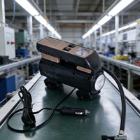 Compresseur d'air portable électrique DC 12V de haute qualité, 19 cylindres, mini, pour voiture, gonfleur de pneus, débit d'air 20L/min, charge en 8-10 min