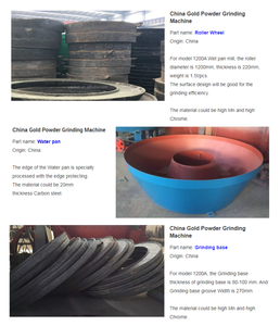 Roccia estrazione dell'oro separazione di gravità lavorazione minerale esigente umido macinazione <span class=keywords><strong>pan</strong></span> impianto di mulino per la vendita - Product Image 2