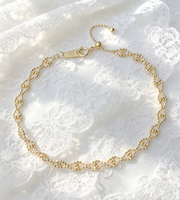 Bracelet en Or Véritable 18K Au750, Maillons Délicats Ondulés en Dentelle Creuse, Bijoux Fins pour Femme, Vente en Gros, Cadeau de Mariage Haut de Gamme