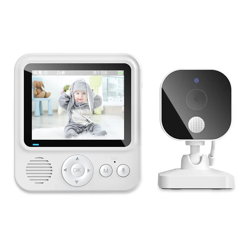 720P HD 2.8Inch LCD Screen 2.4G Wireless Baby Phone Camera Temperature Detection Two Way Talk Smart Video And Audio Baby Monitor