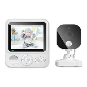 720P HD 2.8 Inci Layar LCD 2.4G Kamera Bayi Nirkabel Deteksi Suhu Bicara Dua Arah Smart Video dan Audio Baby Monitor