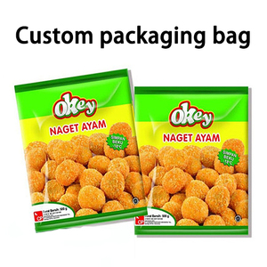 Bolsa de Empaque Plana para Alimentos Congelados, Vacía, con Sello de 3 Lados, Impresión Personalizada para Empanadas, Samosas, Bolas de Pescado <span class=keywords><strong>Frito</strong></span>, Tortillas y Nuggets de Cangrejo - Product Image 2