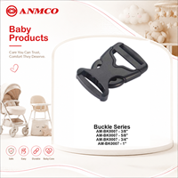 Sangle de chaise haute pour poussette, harnais de sécurité 5 points avec boucle à dégagement latéral, accessoire de boucle en plastique pour porte-bébé