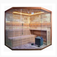 Ruang Sauna Uap Kering Inframerah Kayu Tradisional untuk Terapi, Penawaran Terbaik