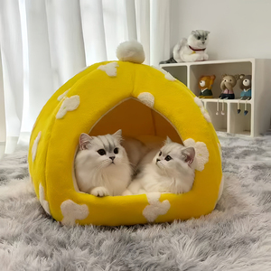 Cama de Invierno para Mascotas con Diseño de Nido de Hongo Cálido para Gatos y Perros - Product Image 3