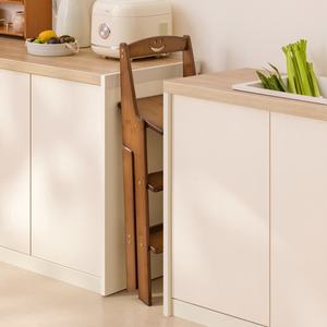 <span class=keywords><strong>Tabouret</strong></span> d'escalier et ottoman multifonctionnels pliables et modernes |   Chaise à dossier épaissi portable pour la maison et la cuisine, marchepied - Product Image 2