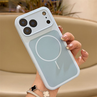 Coque de téléphone magnétique en silicone liquide à chargement sans fil pour iPhone 17 Pro Max, avec microfibre