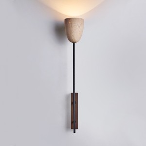 Lámpara de pared de piedra amarilla estilo Wabi Sabi vintage con LED E27 y control de interruptor para dormitorio, mesita de noche, pasillo, sala de estar, cafetería - Product Image 3