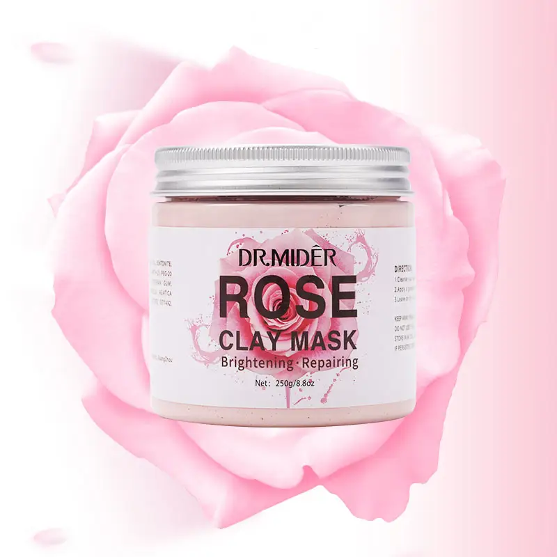 Amazon Hot Selling Natürliche Inhaltsstoffe Erfrischende Bio-Peeling Off Facial Lifting Clay Masque Schlamm Rose Powder Mask