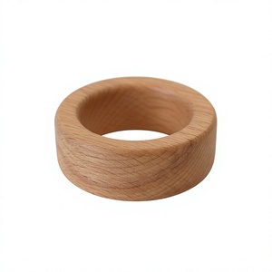 AZ ENTERPRISES Porta Servilletas de Madera con Acabado Natural, Diseño Moderno Hecho a Mano, Accesorio de Mesa Independiente de Lino Negro - Product Image 5