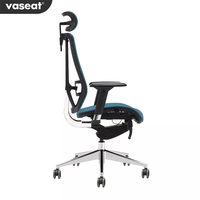 Chaise de bureau exécutive moderne ergonomique réglable personnalisée en tissu avec garantie de 5 ans et résistance à l'eau pour le bureau, la maison et l'école