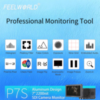 Moniteur d'appareil photo FEELWORLD P7S 7 pouces 2200 nit ultra lumineux lisible en plein soleil 3G-SDI/4K I/O pour DSLR Vente directe usine OEM/ODM