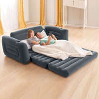 Canapé gonflable moderne carré double portable de haute qualité en gros pour chambre à coucher, salon, utilisation en extérieur