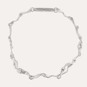Bracelet Chaîne Designer en Argent Plaqué Or Rose, Bijou de Luxe Hip Hop Tendance, Élégant pour Femme, Sertissage Canal - Product Image 2