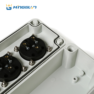 Boîte de jonction électrique industrielle avec prise de courant à emboîtement, 2 prises, matériau ABS/PC, étanche IP67 - Product Image 4