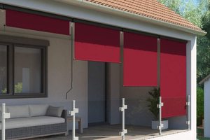Auvent vertical d'extérieur, pare-soleil <span class=keywords><strong>pour</strong></span> <span class=keywords><strong>terrasse</strong></span>, rideaux d'ombrage en rouleau - Product Image 5