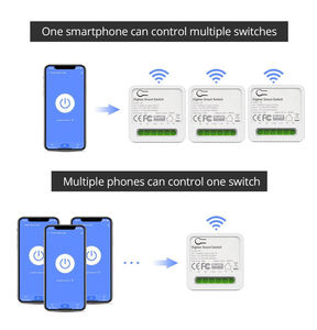 Interrupteur intelligent Zigbee Tuya ZB-TDQ-16A pour usage domestique, commande vocale Alexa, télécommande 16A, interrupteur intelligent, commande à distance par application - Product Image 4