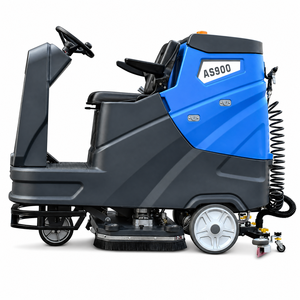 Grande autolaveuse électrique rotative pour usage routier, avec aspiration, pour le nettoyage et le balayage des sols, modèle autoporté - Product Image 2