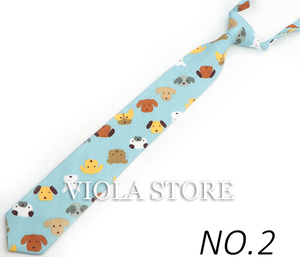Corbata elástica con estampado de dibujos animados para niños y niñas, corbatas de algodón con estampado de animales, pato, perro, oso, elefante, 5cm - Product Image 6