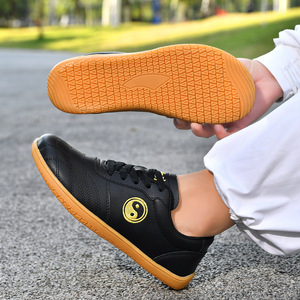 Chaussures de Tai Chi, dessus synthétique souple, semelle en caoutchouc, unisexe, durables, pour la pratique et l'entraînement des arts martiaux - Product Image 4