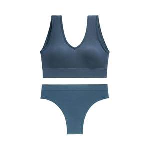 Shock-Absorbing Wire Free Knitted Sporty <b>Sports</b> <b>Bra</b> Set U <b>Backless</b> Sexy Beauty Vest Big Chest Comfort Seamless Breathable Quick - Product Image 6