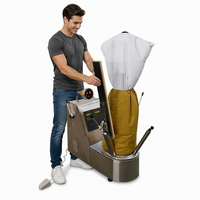Machine à repasser à la vapeur industrielle pour vêtements, chemises, vestes, uniformes, nécessitant une chaudière à vapeur de 6 kW