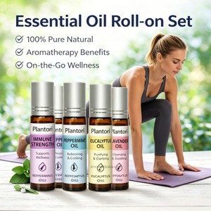 Personaliza tu marca privada: Aceites esenciales de 0.33oz en roll-on de menta, orégano, árbol de té, hierba de limón, eucalipto y lavanda para hacer velas - Product Image 3