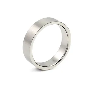 Simple Anniversary Ring big discount promotion stainless steel with Frosting ring for women man size 11 ring