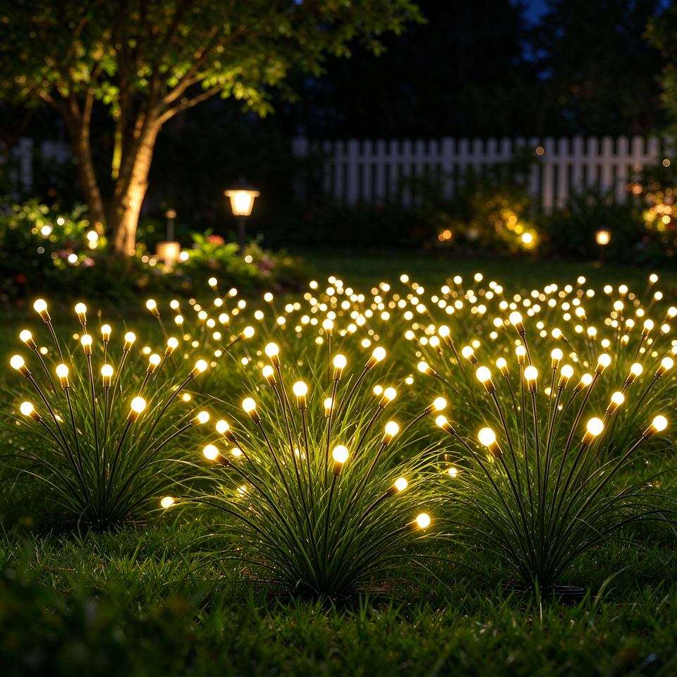 Solar Firefly Garden Lights Swaying LED Landscape Lamps 2700K 3500K ...