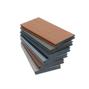<span class=keywords><strong>EcoHome</strong></span> Revêtement de terrasse en WPC écologique - Ignifuge, à emboîtement double, pour parcs, piscines, jardins |   Design moderne en grain de bois 3D - Product Image 1