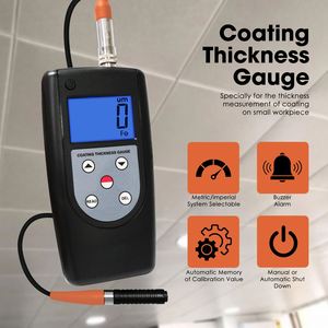 Digital Coating Thickness Meter F Type Eddy Current Probe Micro Coating Tester for Paint Enamel Plastic Paper - Product Image 3