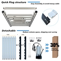 Barre lumineuse de croissance LED Smart Vertical Farming 800W | Samsung LM301H EVO, spectre réglable, efficacité supérieure 2.85umol/j, contrôle APP