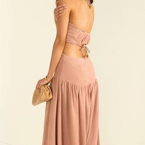 Vestidos Casuales Elegantes y a la Moda para Mujer, con Tirantes Finos y Cintura Recortada, Vestidos Casuales para Mujer - Product Image 2