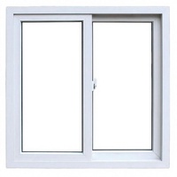 Fenêtre moderne à double vitrage coulissante horizontale en PVC sur mesure, résistante au vent, pour l'extérieur de villa, appartement, salon