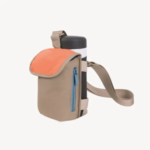 ที่ใส่ขวดน้ำผ้าไนลอนแบบมีซิปกระเป๋าใส่ขวดน้ำน่ารักพร้อมสายรัดยืดหยุ่นกลางแจ้งออกกำลังกายยิมกระเป๋าสะพายไหล่2024งานตามสั่ง - Product Image 3