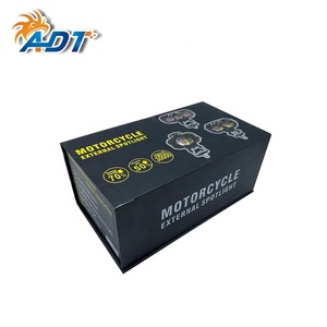 Système d'éclairage pour moto ADT, mini phare à 3 lentilles, projecteur, feu antibrouillard, feux de route bicolores pour motos - Product Image 6