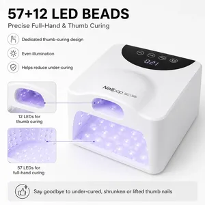 เครื่องอบเล็บ Nailpop 48W แบบ Dual Mode UV LED พร้อมหลอด LED 57+12 ดวง อบได้ทั้งมือและนิ้วหัวแม่มือ  365+405 นาโนเมตร พร้อมเซ็นเซอร์อัตโนมัติ สำหรับทำเล็บเจล - Product Image 2