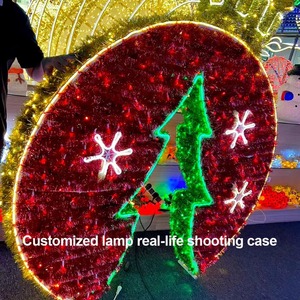 Decoración Navideña LED 3D Personalizada con Motivo de Santa Claus Gigante, IP65 para Exteriores, Luces Atenuables con Temperatura de Color Ajustable para Fiestas - Product Image 2