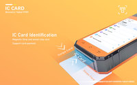 HFSecurity FP09 Terminal Biométrico POS con Tableta, Escaneo de Huellas Dactilares, Impresora, Pago con PSAM y NFC, Sistema Android