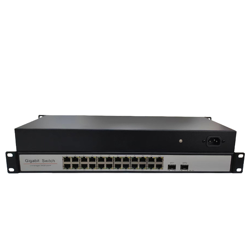 Black-24*RJ45 Port + 2* SFP Port