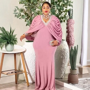 Elegante Afrikaanse jurken voor vrouwen, plus size outfits, avondjurken, lange jurken, Dashiki Ankara jurken met vleermuismouwen, Afrikaanse kleding - Product Image 1