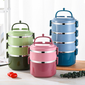 Creatieve Japanse Kinderlunchbox Voedseldoos Roestvrijstalen Lunchbox Keuken <span class=keywords><strong>Instant</strong></span> Noedels Kom Beker - Product Image 1