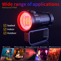 12000 Lumen Eau Photographie Plongée Torche Plongée Plongée Lumières 120 Degrés Large Angle De Faisceau Sous-Marine LED Lampe De Poche
