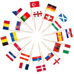 Banderas promocionales de palillos de dientes de Venta caliente con <span class=keywords><strong>Rusia</strong></span> España Francia Alemania Australia China EE. UU. - Product Image 6