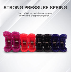 Venta al por mayor pinzas de pelo de cocodrilo de plástico peluquería diseño de doble bisagra horquillas pinzas de pelo de cocodrilo - Product Image 2