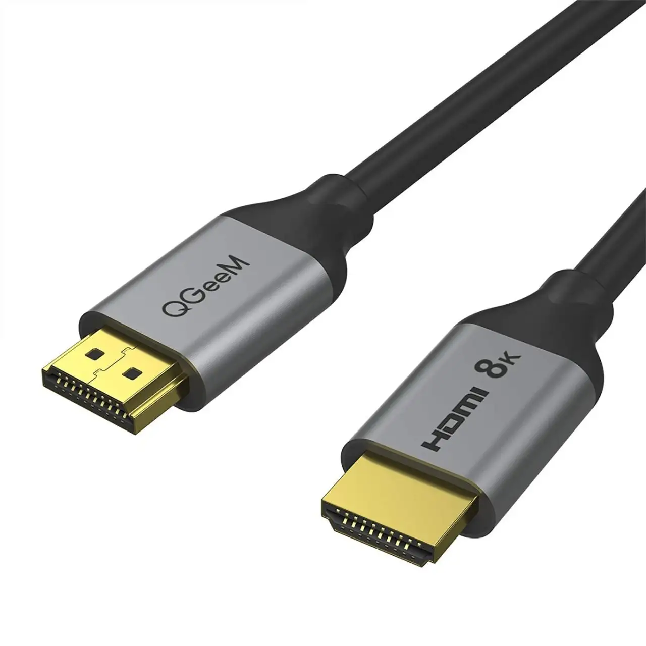 HDMI 2.1 Cable 8K@60Hz QGeeM 48Gbps Ultra High Speed HDMI Cord Compatible with Apple TV Roku Samsung QLED Sony LG